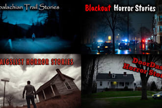 create scary horror stories thumbnail for youtube