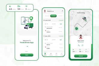 local transportation app, public transit map app, ai ride sharing app