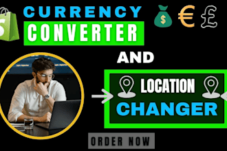 setup multi currency switcher converter and location changer