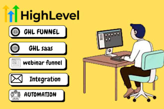 go high level ghl website landing page ghl automation ghl sales webinar funnels