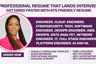 write cloud engineer software engineer data analyst devops AWS azure resume
