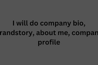 do german company bio, about me, about us, company profile