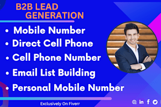 collect direct phone numbers, cell phone, mobile number list