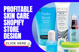 skin care shopify store skin care website beauty website and cosmetic website
