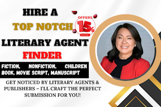 find active literary agents for fiction, nonfiction, movie script, children book