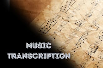 provide music transcription from audio to sheet music