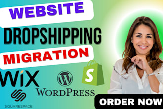 migrate clone shopify wix wordpress squarespace website transfer kajabi joomla