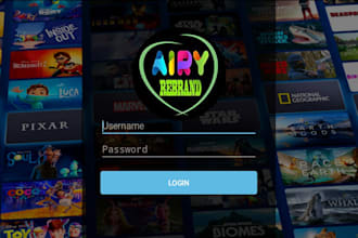 develop iptv app video, smart tv app samsung, android tv, streaming app tv, m3u