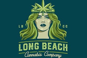 make top quality long beach cannabis company logo