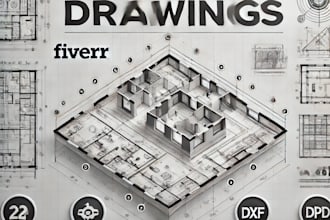 create precise autocad 2d technical drawings