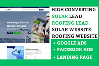 roofing leads solar leads facebook ads with solar website roofing website
