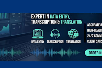 do fast, detail oriented data entry for your needs