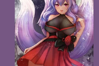 do drawing of anime, manga, nsfw, fanart, illustration character for you