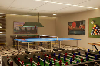 redesign 3d modern gaming arenas, gym indoor,stadium simulation,playarea renders