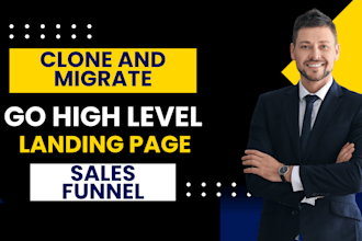 clone and migrate gohighlevel landing page ghl website automations sales funnel