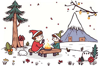 do creative doodle art illustrations , cartoons and icons