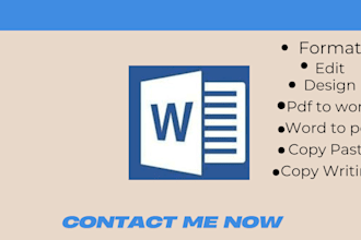 edit, format and redesign your word document