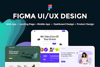 do figma design, figma landing page , website ui design, figma website design
