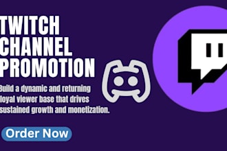 do twitch channel promotion, boost live viewers and engaged streams