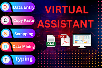 do data entry, company research, typing job, web scraping