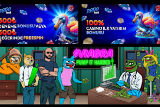 create a banner design for your memecoin