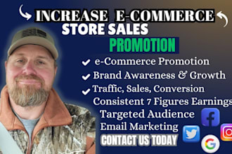 promote and advertise your shopify etsy ebay and amazon stores to increase sales