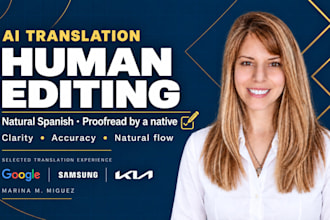 edit and proofread your ai spanish translation to sound native