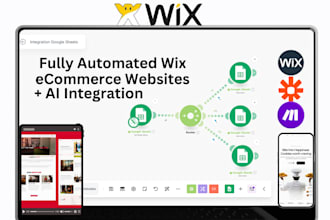 automate wix ecommerce website via make com integromat made com zap webhook n8n