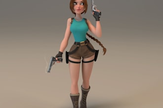 create a 3d character model for unreal engine