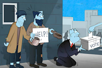 do critique political cartoon, editorial cartoon on current events