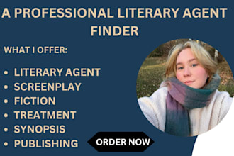 find top literary agents for movie script, book proposal query letter, synopsis