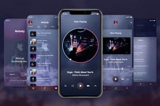 develop music app,  music website, dj website, streaming app
