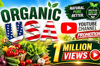 shoutout organic USA youtube channel promotion
