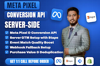 setup meta pixel and conversion API or server side ads conversion with stape