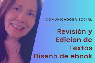 editare y corregire tu libro y cualquier texto en español