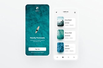 surfing app, surf forecast app, beach activity app, sailing app