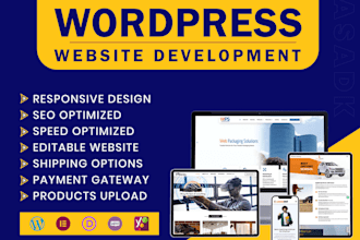 build responsive wordpress website design and web design