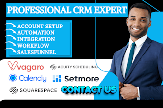setup squarespace scheduling vagaro calendly acuity setmore automation workflow