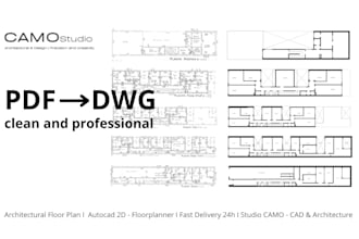 convert PDF plans to dwg professionally in autocad