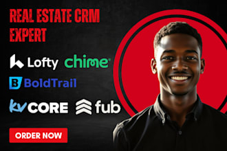 setup lofty CRM website, boldtrail, kvcore, chime, follow up boss, kv core CRM