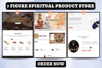 design astrology website spiritual product store spiritual product website