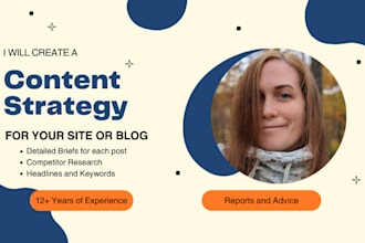 create a content strategy for your website or blog