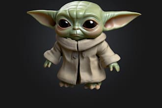 model 3d stylized cute chibi, redesign chibi character,anime manga model,vtuber