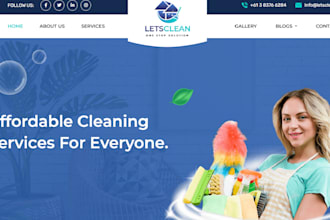 do cleaning website house cleaning, office cleaning website, booking koala
