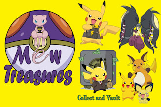 draw pokemon and fakemon logo or illustration