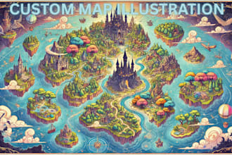 create map illustration site plan vector illustration travel guide doodle map