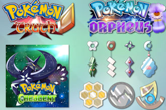draw you pokemon art logo draft league team, banner, fakemon