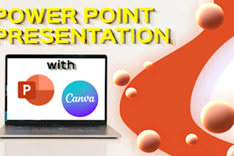 make school or group presentation project on powerpoint, research included