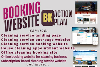 build cleaning service website house office lodge cleaning booking koala website