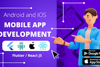 develop a high quality cross platform mobile app flutter react native